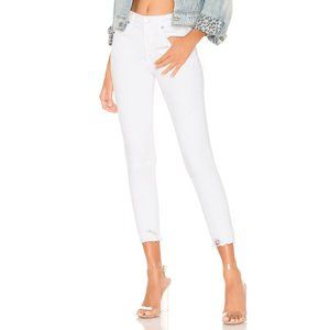 AGOLDE Sophie High Rise Skinny Crop in Sanction Size 25 White Skinny Jeans